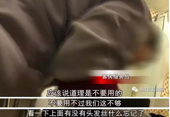 不重复用就周转不过来,她把记者带到布草间算了一笔账。