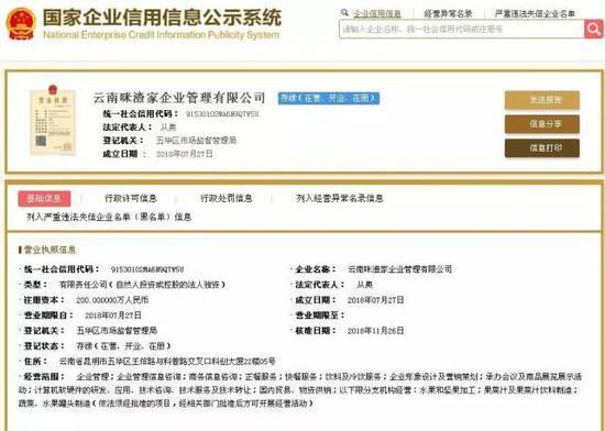 国家企业信用信息公示系统网站截图↑