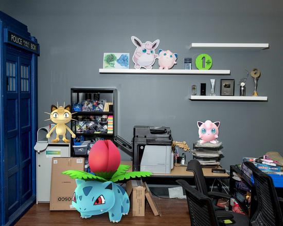 Niantic办公室周围的场景,Pokemon Go的创作者在自己位于旧金山的办公室