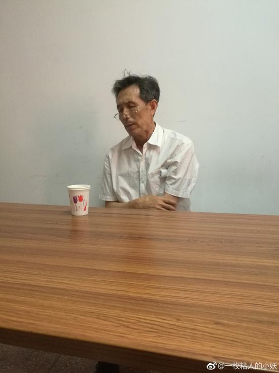 图为疑似地铁猥亵并施暴杨小姐的老人 杨小姐供图