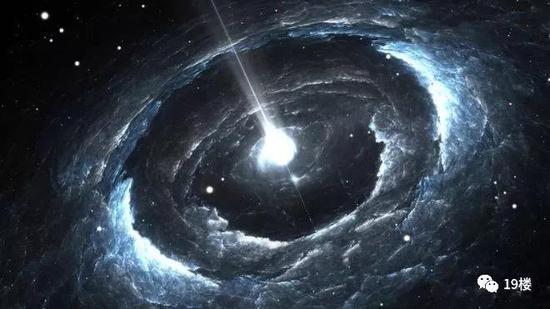 图为一颗高度磁化的旋转中子星。天文学家称其可能是电波来源。
