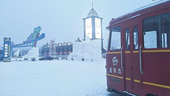 雪后的亚布力景区