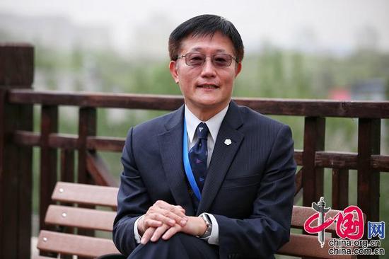 政治大学校长周行一 (郑亮/摄影)