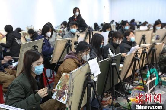 中国美术学院2023年本科招生复试现场 中国美术学院供图