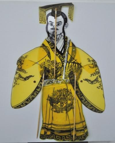 八一学校学生的皮影作品。学校供图