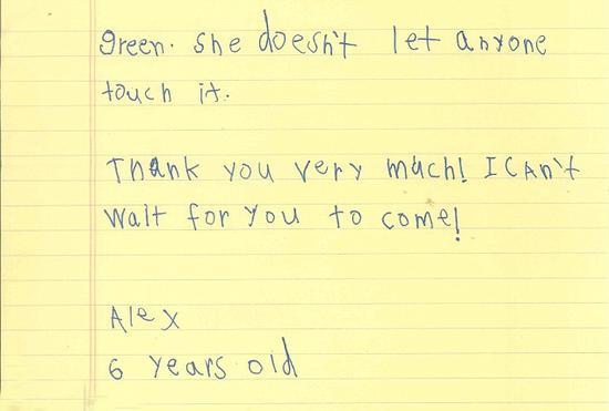 ALEX‘S LETTER