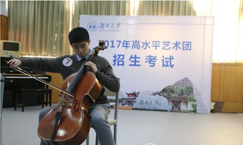 湖南大学2017年高水平艺术团招生考试现场