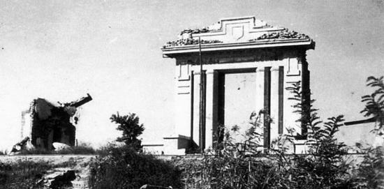 1937年南开大学被日寇轰炸后的建筑废墟