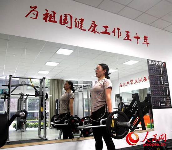 健身房一角。赵永新摄