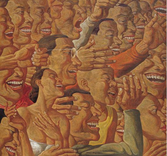 《与我同行》 油画,作者:邓箭今