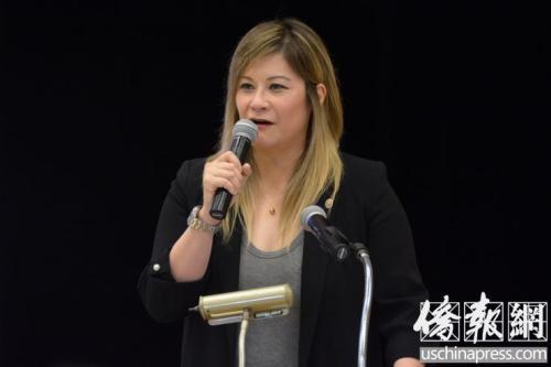 加州参议会共和党议员张龄玲。(图片来源:美国《侨报》记者夏嘉摄)