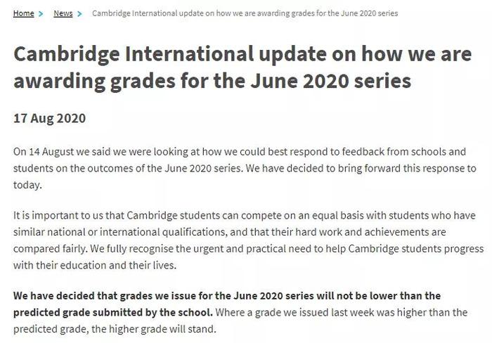 来源:Cambridge International