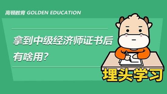 中级经济师证书