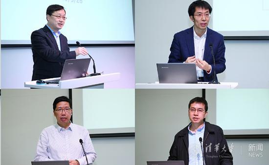 郦金梁、曾嵘、杨福源、王学武交流发言 曹文鹏 摄