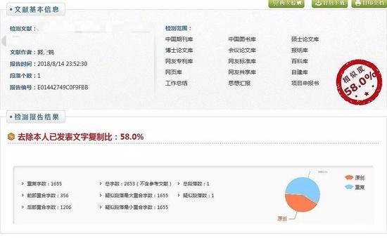 某自招论文查重报告