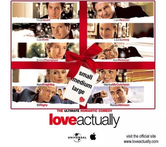 图片3:牛津校友柯特斯创作的英式贺岁戏剧《真爱至上》(Love Actually)