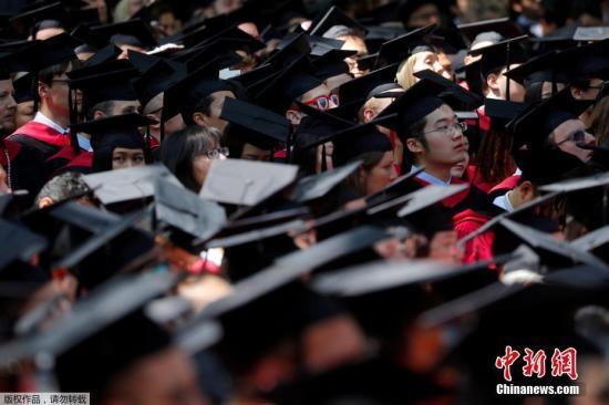 当地时间2018年5月24日,美国马萨诸塞州,哈佛大学举行毕业典礼。