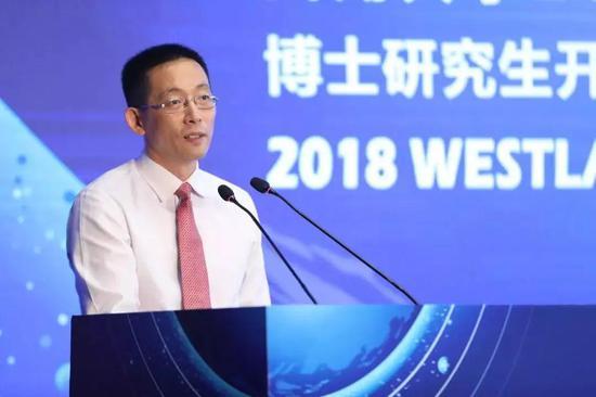 图为西湖大学校长施一公 图片来源:西湖大学官网