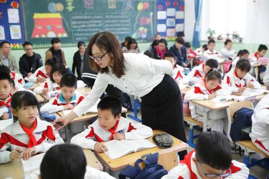 大兴五小的常态课 摄影/丁柏明