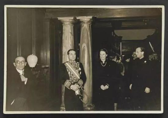 Mario Paci与意大利驻华大使Francesco Maria de Tagliani,1939