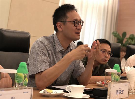 腾讯高级执行副总裁、CSIG总裁汤道生。拍摄:苏建勋