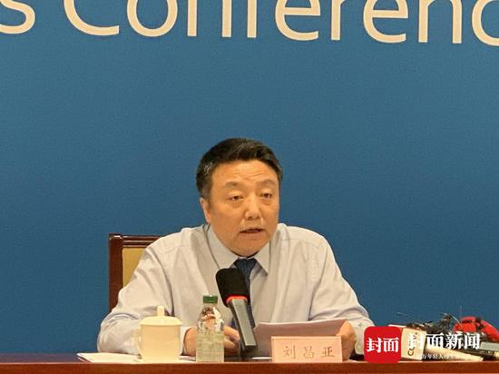 教育部发展规划司司长刘昌亚。摄影 封面新闻记者粟裕