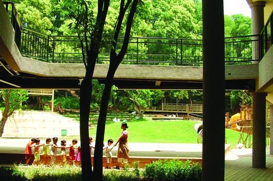图为台湾道禾实验学校场景
