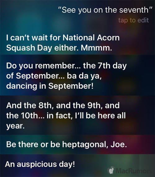 Siri今年的回答