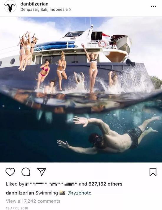 图片来源:Instagram 世界知名土豪Dan Bilzerian