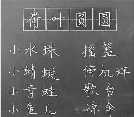 潘晓燕老师的板书。