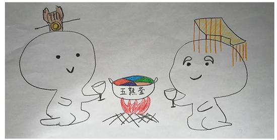 为了做实验而画出的草图。澎湃新闻记者 张维 图