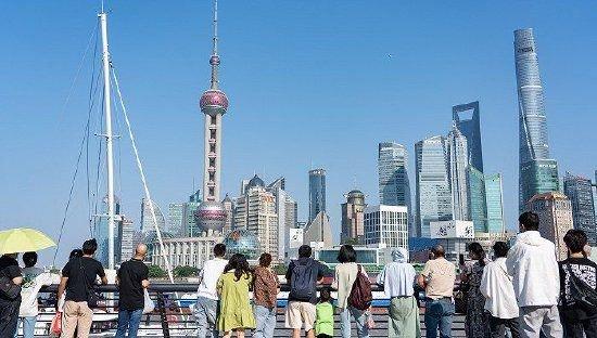 2022年国庆放假期间的上海街头 摄影:范剑磊