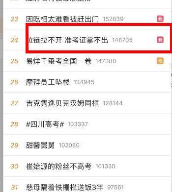拉链拉不开 准考证拿不出来