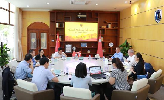丹麦盛宝银行来校洽谈合作建设国际金融科技商学院