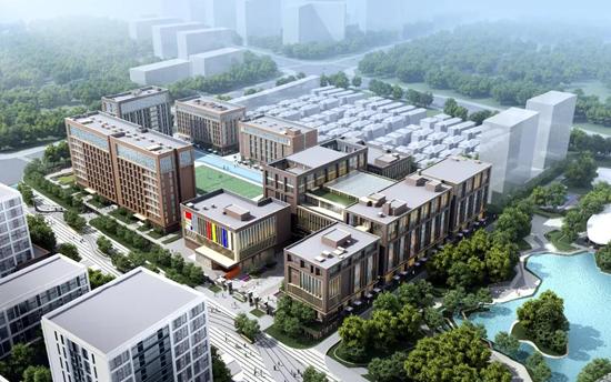 武汉康礼高级中学新校区鸟瞰图