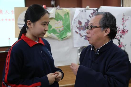 国画名家郭石夫:守望中华传统文化 让学生感受美育教育