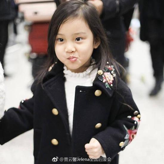 贾乃亮女儿甜馨 来自贾云馨Jelena全国后援会微博