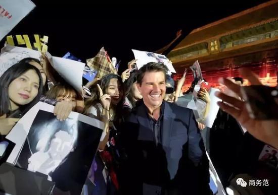 去年出席在北京举办的《碟中谍6》首映礼就人气颇高
