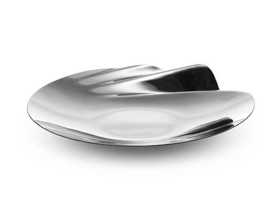 ▲扎哈设计品牌(Zaha Hadid Design)金属盘