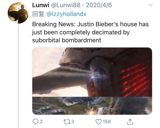 #Justin Bieber 的家遭到灭霸军团导弹袭击#