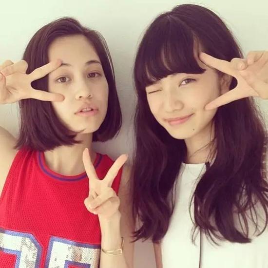 小松菜奈水原希子合照