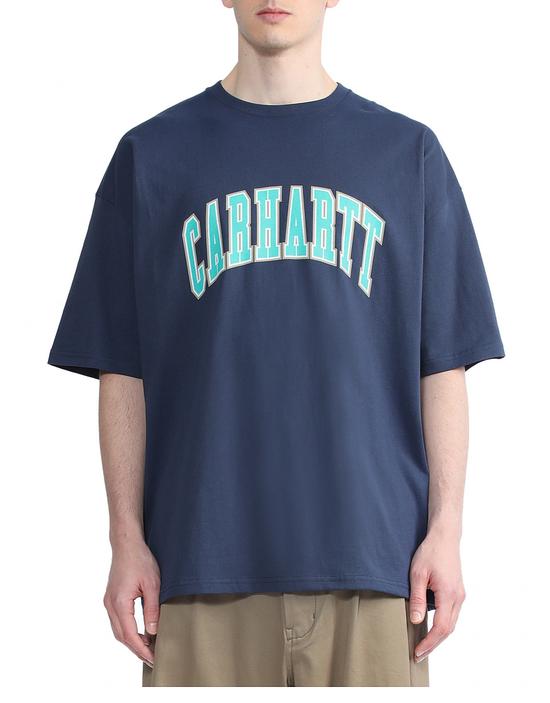 Carhartt WIP 男装学院风 LOGO 字母撞色印花宽版短袖