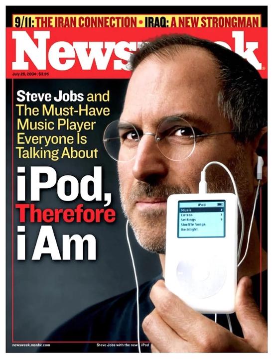 2004 年,乔布斯与 iPod 登上 newsweek 封面