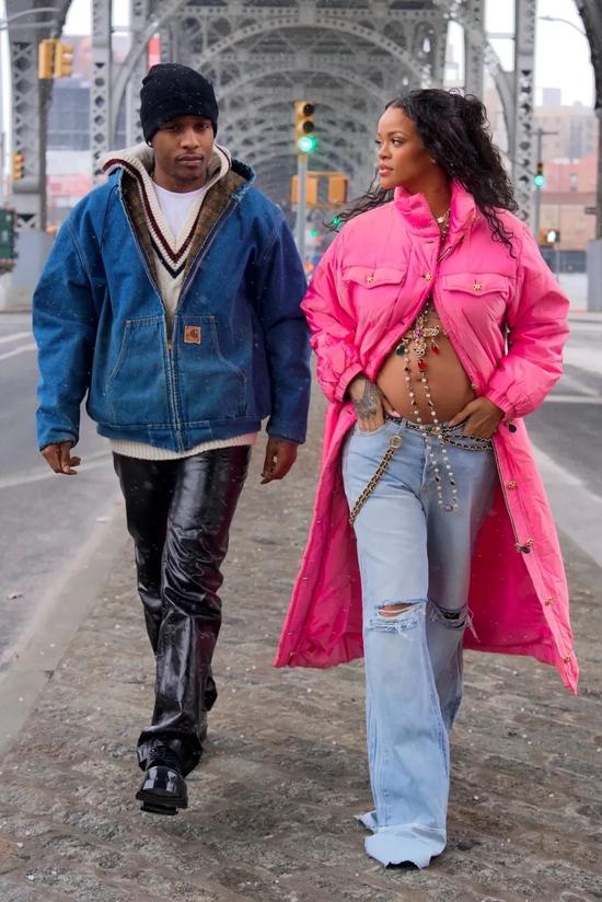 A$AP Rocky & Rihanna / Via BAZZAR