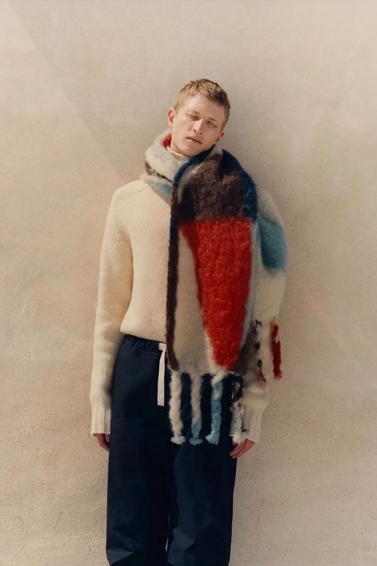 Woven Scarf Multi / Via Jil Sander