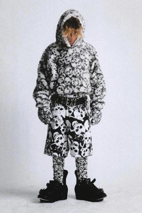 Printed Fleece Hoodie / Via ERL