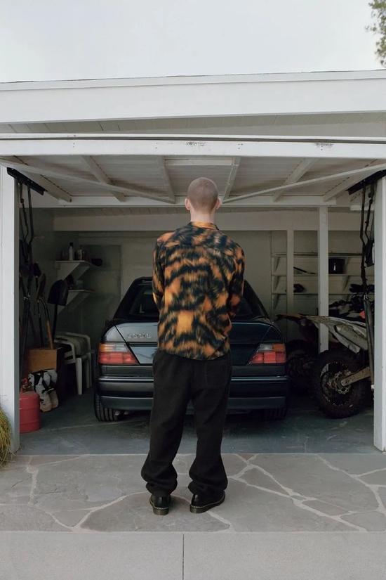 Printed Fur Sweater / Via Stüssy