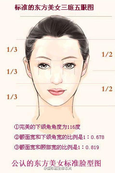 东方美女标准脸型