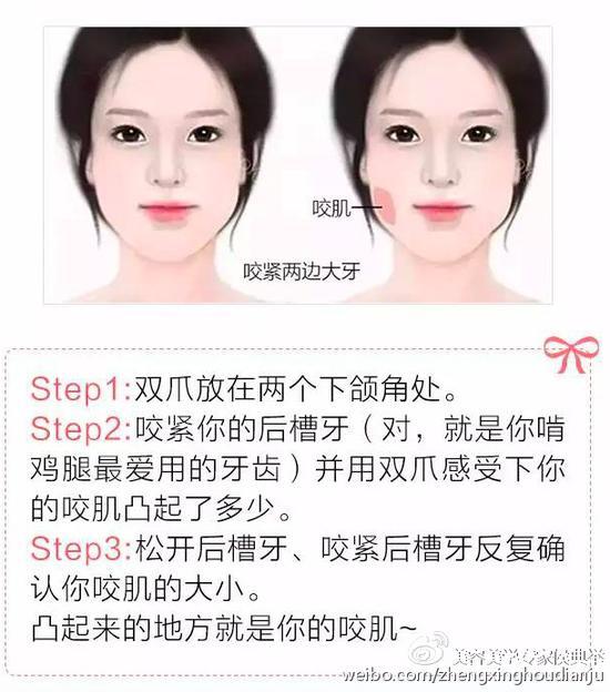 咬肌鉴定方法