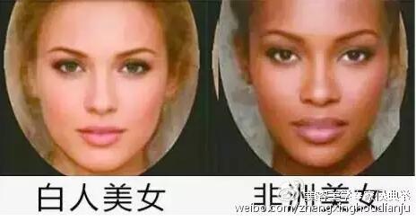 白人美女和黑人美女